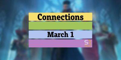 Today's Connections Answers & Hints For March 1, 2024 (Puzzle #263) - screenrant.com