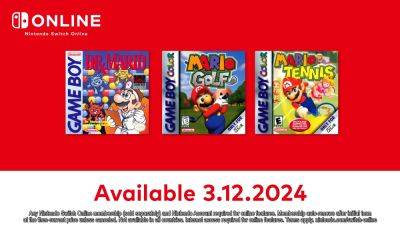 Dr. Mario, Mario Golf, and Mario Tennis Game Boy Titles Coming to Nintendo Switch Online - gamingbolt.com