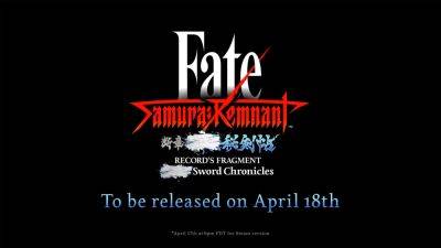 Fate/Samurai Remnant DLC ‘Record’s Fragment: ■■■ Sword Chronicles’ launches April 18 - gematsu.com
