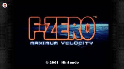 Game Boy Advance – Nintendo Switch Online adds F-Zero Maximum Velocity on March 29 - gematsu.com - Britain - Japan