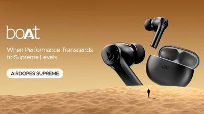 Revolutionize your audio experience with new boAt airdopes supreme TWS earbuds - tech.hindustantimes.com - India