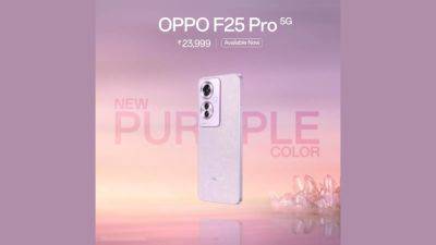 Oppo F25 Pro 5G now launched in a new Coral Purple colour option: Check out design, specs, more - tech.hindustantimes.com