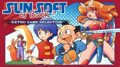 SUNSOFT is Back! Retro Game Selection launches April 18 in Japan for Switch, PC - gematsu.com - Britain - Japan