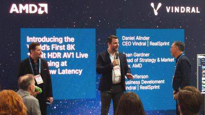 AMD & Vindral Demo 8K 10-bit HDR Live Streaming With Ultra-Low Latency - wccftech.com - Sweden - city Las Vegas
