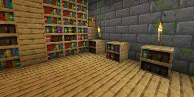 Minecraft Player Creates Library for Every Enchantment - gamerant.com - county Stone