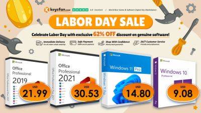 Keysfan Labor Day Sale: Permanent Microsoft Office 2021 Pro Plus, Windows 11 Pro and More Keys on Discount - wccftech.com
