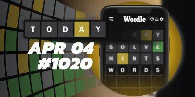 Today's Wordle Hints & Answer - April 4, 2024 (Puzzle #1020) - screenrant.com