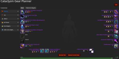 Wowhead Gear Planner Tool Now Updated for Cataclysm Classic - wowhead.com