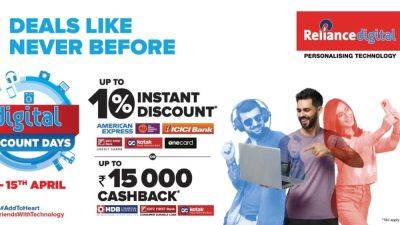 Reliance Digital Discount Days sale: Check out top deals on iPhone 15, iPad and more - tech.hindustantimes.com - India - county Day