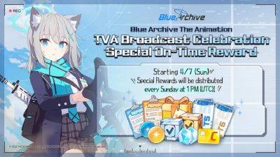 Toast To The Blue Archive Anime With Free Rewards Every Week! - droidgamers.com - Britain - Japan