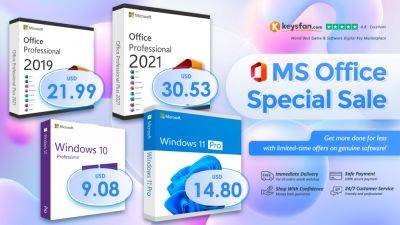 Hot Office Summer Sale as Keysfan Brings Discounts on Windows 11 Pro, Office 2021 Pro, and More! - wccftech.com