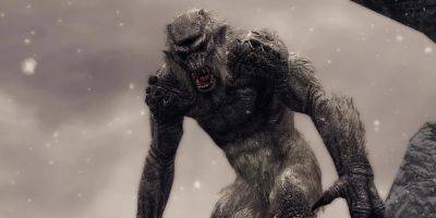 Skyrim Bear Saves Player from Frost Troll - gamerant.com