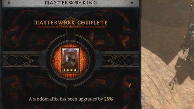 Masterworking Can No Longer Fail in Diablo 4 Season 4 - wowhead.com - Diablo